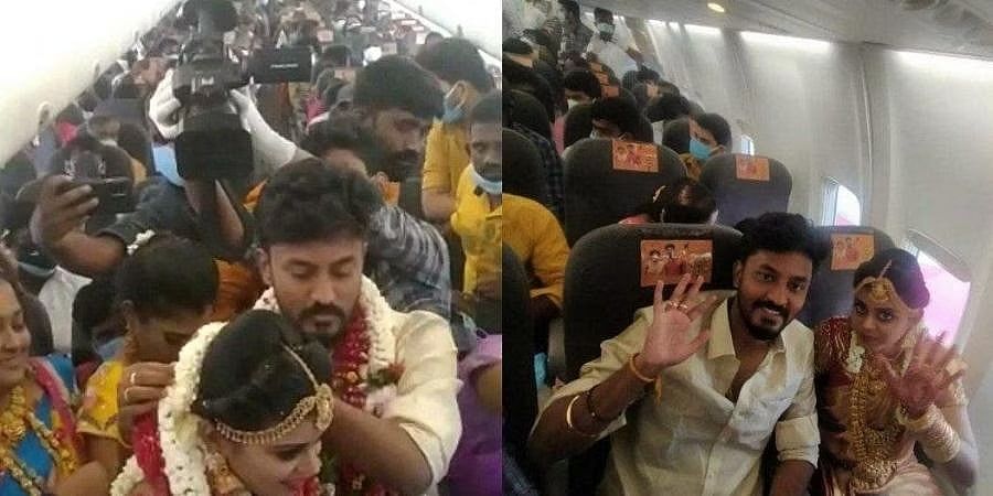 wedding-in-flight