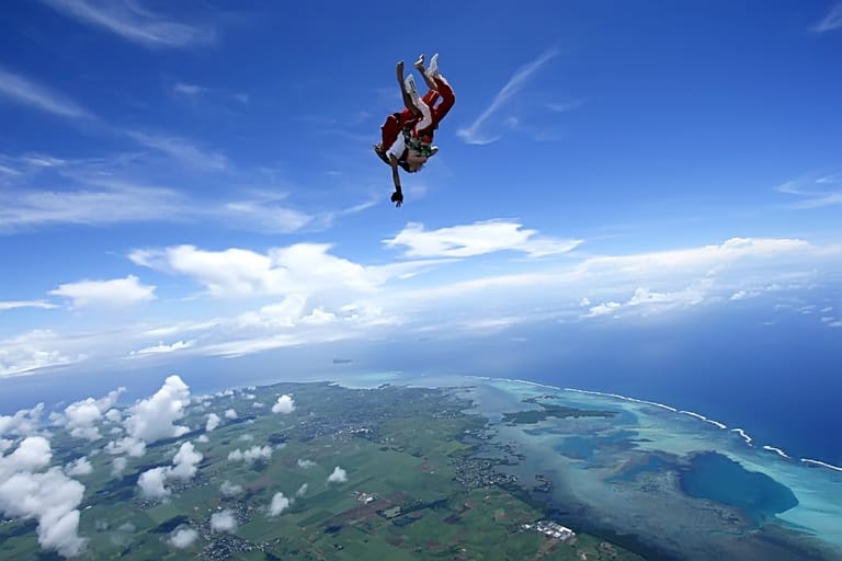 Skydiving In Mauritius
