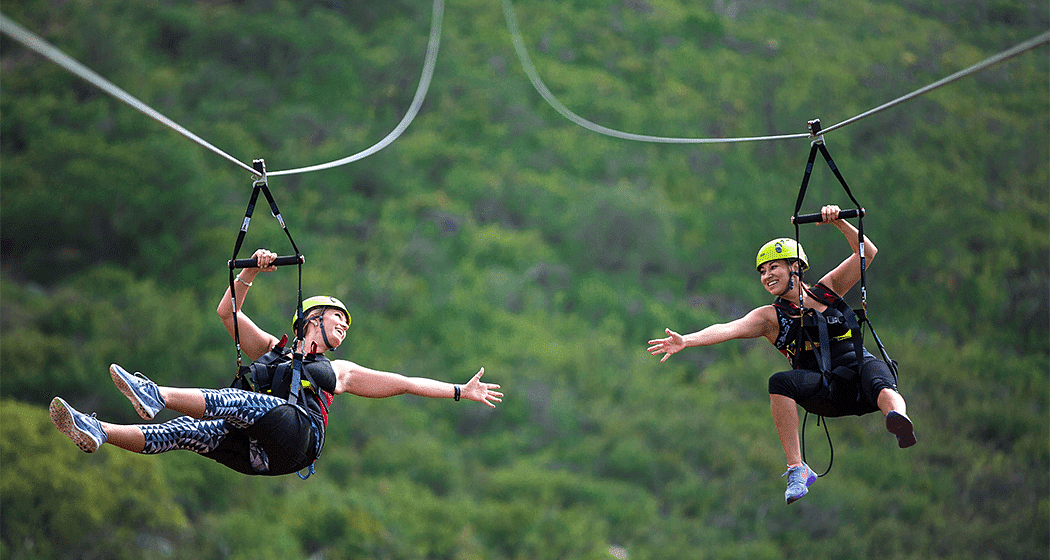 ziplining in Baku