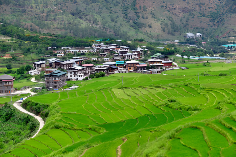 limbukha-village-in-punakha-bhutan