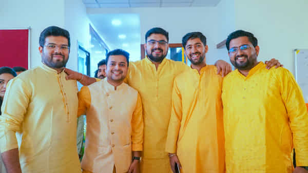 WanderOn team members enjoying an event