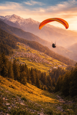 3D Bir Billing Escape: Paragliding, Rajgunda Valley & Prashar Lake