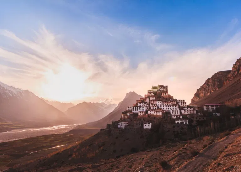 sunrise-at-key-monastery-in-spiti-valley