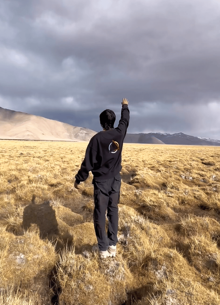 Meditation in a mountain meadow